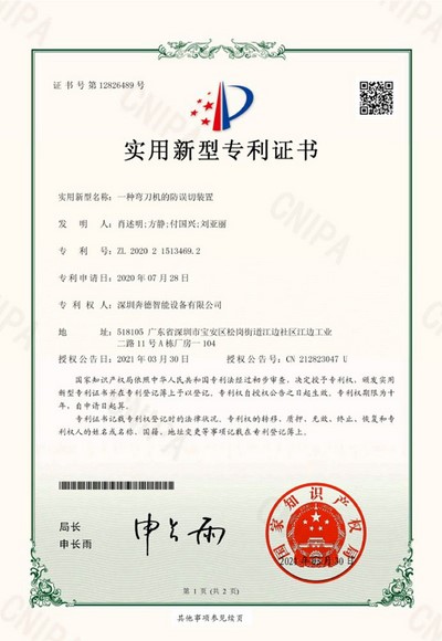 Patent Certificates